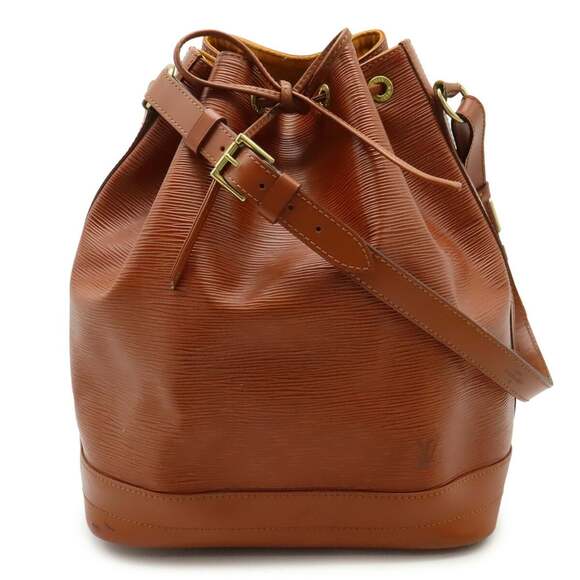LOUIS VUITTON Brown Leather Noe Shoulder Bag